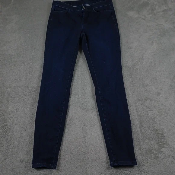 J Jill Jeans Womens 4 Blue Denim Leggings Jeggings Preppy Stretch - Picture 1 of 8